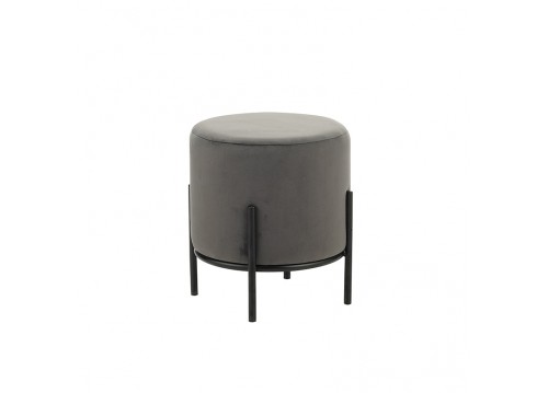 BELLA/R ΣΚΑΜΠΟ GREY VELVET ΥΦΑΣΜΑ Φ.35Χ38εκ.