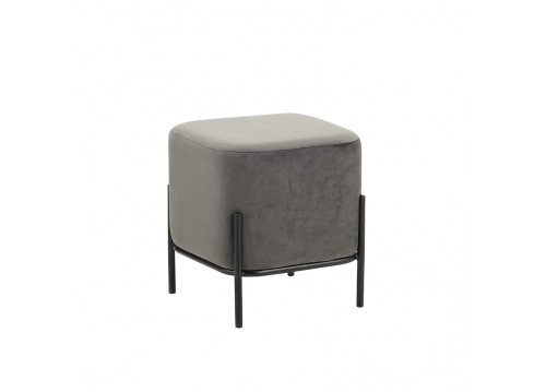 BELLA/S ΣΚΑΜΠΟ GREY VELVET ΥΦΑΣΜΑ 36X36Χ38εκ.