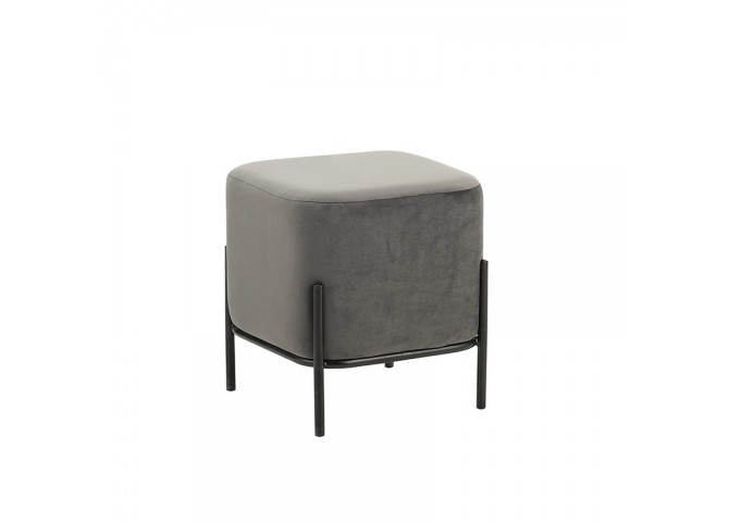 BELLA/S ΣΚΑΜΠΟ GREY VELVET ΥΦΑΣΜΑ 36X36Χ38εκ.