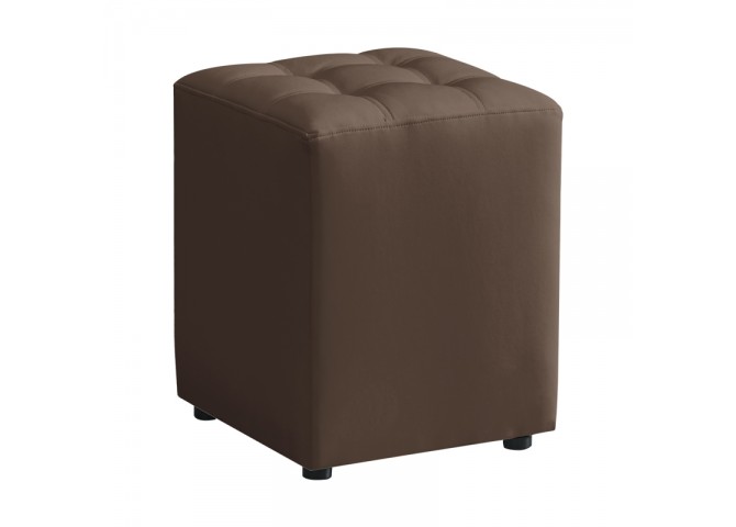 CUBE BROWN PU ΣΚΑΜΠΟ 35X35X42εκ.