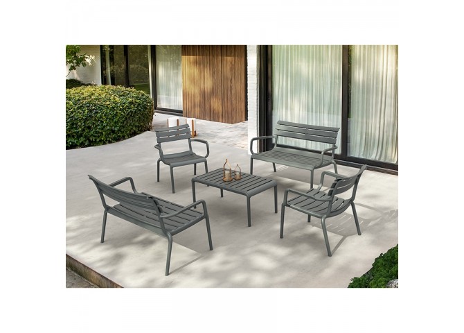 PARIS DARK GREY ΤΡΑΠΕΖΙ 90X50X40εκ. ΠΟΛ/ΝΙΟΥ