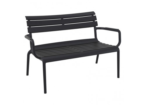 PARIS ΚΑΝΑΠΕΣ BLACK 116X70X75εκ. ΠΟΛ/ΝΙΟΥ