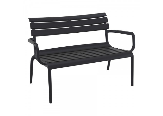 PARIS ΚΑΝΑΠΕΣ BLACK 116X70X75εκ. ΠΟΛ/ΝΙΟΥ