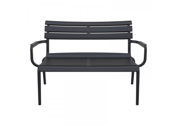 PARIS ΚΑΝΑΠΕΣ BLACK 116X70X75εκ. ΠΟΛ/ΝΙΟΥ