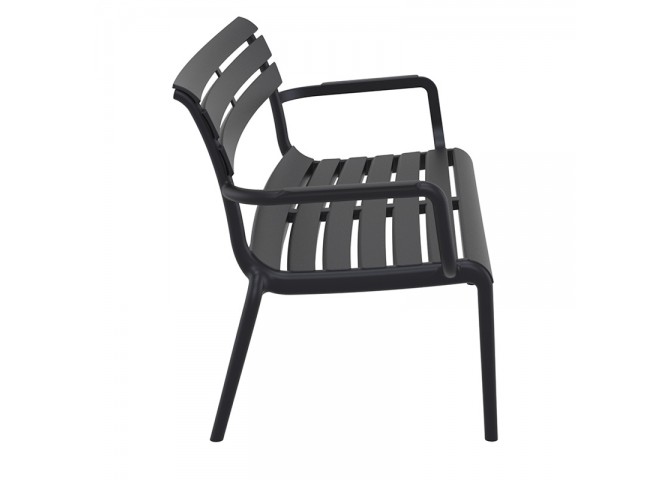 PARIS ΚΑΝΑΠΕΣ BLACK 116X70X75εκ. ΠΟΛ/ΝΙΟΥ