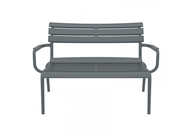 PARIS ΚΑΝΑΠΕΣ DARK GREY 116X70X75εκ. ΠΟΛ/ΝΙΟΥ