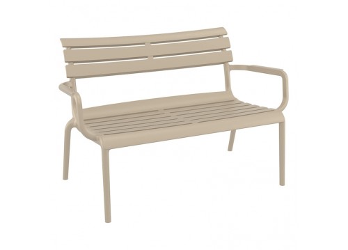 PARIS ΚΑΝΑΠΕΣ TAUPE 116X70X75εκ. ΠΟΛ/ΝΙΟΥ