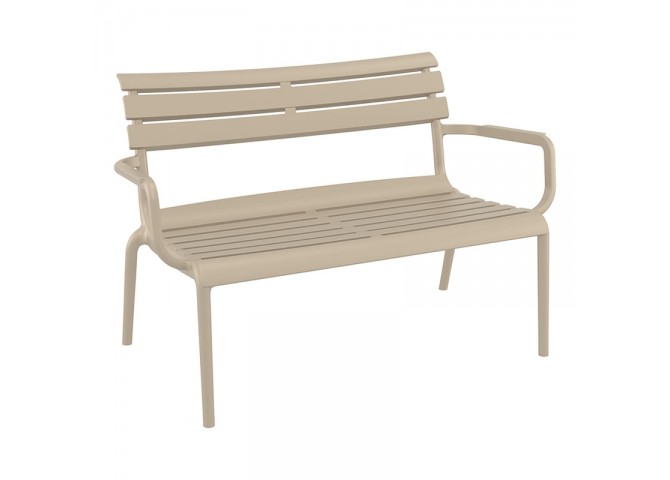 PARIS ΚΑΝΑΠΕΣ TAUPE 116X70X75εκ. ΠΟΛ/ΝΙΟΥ
