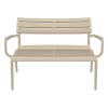 PARIS ΚΑΝΑΠΕΣ TAUPE 116X70X75εκ. ΠΟΛ/ΝΙΟΥ