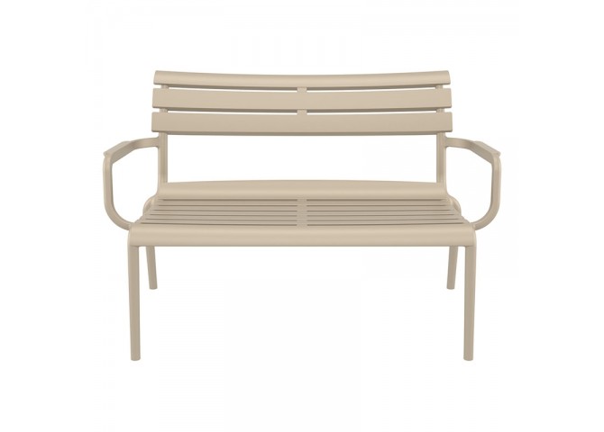 PARIS ΚΑΝΑΠΕΣ TAUPE 116X70X75εκ. ΠΟΛ/ΝΙΟΥ