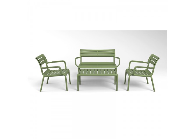 PARIS ΚΑΝΑΠΕΣ OLIVE GREEN 116X70X75εκ. ΠΟΛ/ΝΙΟΥ