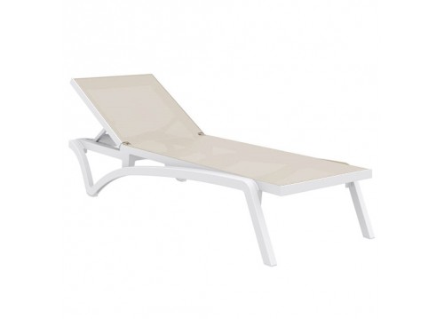 Ξαπλώστρα Pacific white/dove grey 193x68x35εκ