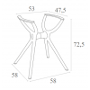 ΑΙR ΒΑΣΗ DOVE GREY SMALL ΜΙΚΡΗ ΠΟΛ/ΝΙΟΥ 58x58x72,5εκ.