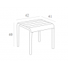 PARIS OLIVE GREEN ΤΡΑΠΕΖΙ 42X41X40εκ. ΠΟΛ/ΝΙΟΥ