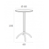 Τραπέζι Octopus bar 60x108cm dove grey