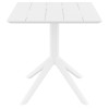 PARIS WHITE 70X70X74εκ. ΤΡΑΠΕΖΙ ΠΟΛ/ΝΙΟΥ