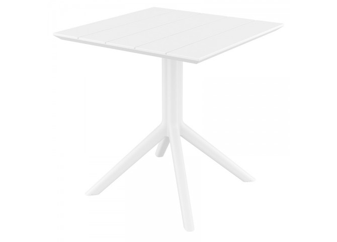 PARIS WHITE 70X70X74εκ. ΤΡΑΠΕΖΙ ΠΟΛ/ΝΙΟΥ