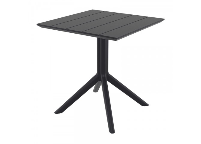 PARIS BLACK 70X70X74εκ. ΤΡΑΠΕΖΙ ΠΟΛ/ΝΙΟΥ