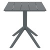 PARIS DARK GREY 70X70X74εκ. ΤΡΑΠΕΖΙ ΠΟΛ/ΝΙΟΥ