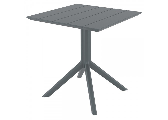 PARIS DARK GREY 70X70X74εκ. ΤΡΑΠΕΖΙ ΠΟΛ/ΝΙΟΥ