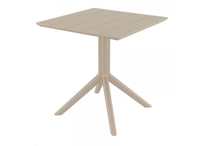 PARIS TAUPE 70X70X74εκ. ΤΡΑΠΕΖΙ ΠΟΛ/ΝΙΟΥ