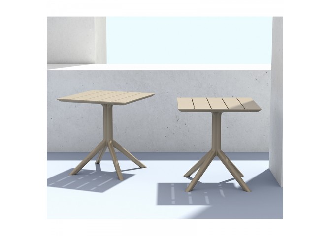 PARIS TAUPE 70X70X74εκ. ΤΡΑΠΕΖΙ ΠΟΛ/ΝΙΟΥ