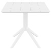 PARIS WHITE 80X80X74εκ. ΤΡΑΠΕΖΙ ΠΟΛ/ΝΙΟΥ