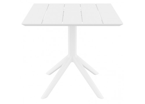 PARIS WHITE 80X80X74εκ. ΤΡΑΠΕΖΙ ΠΟΛ/ΝΙΟΥ