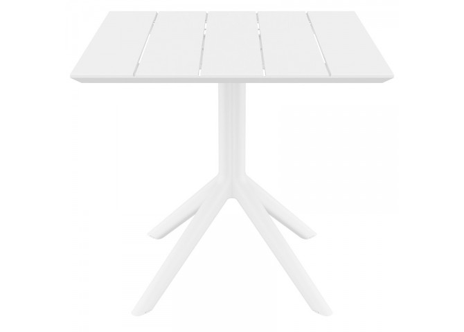 PARIS WHITE 80X80X74εκ. ΤΡΑΠΕΖΙ ΠΟΛ/ΝΙΟΥ