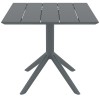 PARIS DARK GREY 80X80X74εκ. ΤΡΑΠΕΖΙ ΠΟΛ/ΝΙΟΥ