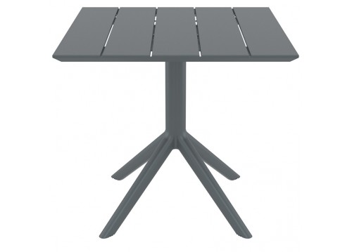 PARIS DARK GREY 80X80X74εκ. ΤΡΑΠΕΖΙ ΠΟΛ/ΝΙΟΥ