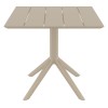 PARIS TAUPE 80X80X74εκ. ΤΡΑΠΕΖΙ ΠΟΛ/ΝΙΟΥ