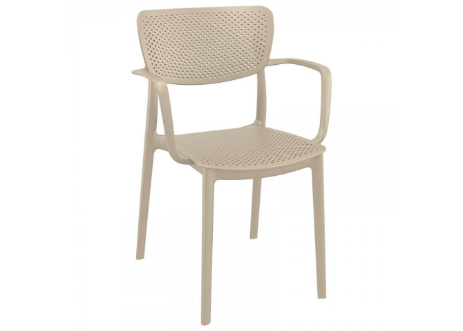 Σετ Τραπεζαρίας 5τμχ Ares Loft Taupe 140Χ80Χ75εκ.