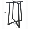 BISTRO ΨΗΛΗ 60X60X105εκ. ΒΑΣΗ ΜΕΤΑΛΛΙΚΗ ΜΕ ΡΕΓ/ΡΟΥΣ