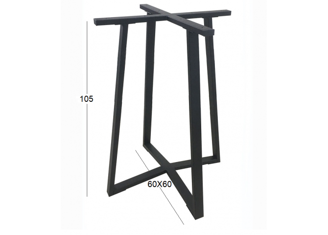 BISTRO ΨΗΛΗ 60X60X105εκ. ΒΑΣΗ ΜΕΤΑΛΛΙΚΗ ΜΕ ΡΕΓ/ΡΟΥΣ