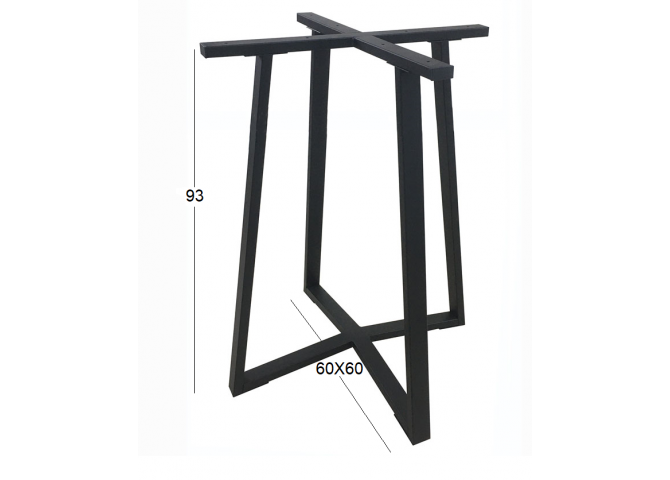 BISTRO ΜΕΣΑΙΟΥ ΥΨΟΥΣ  60X60X93εκ. ΒΑΣΗ ΜΕΤΑΛΛΙΚΗ ΜΕ ΡΕΓ/ΡΟΥΣ