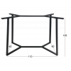 BISTRO ΨΗΛΗ 110X60X105εκ. ΒΑΣΗ ΜΕΤΑΛΛΙΚΗ ΜΕ ΡΕΓ/ΡΟΥΣ
