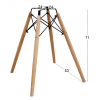 Βάση τραπεζιού ξύλινη design