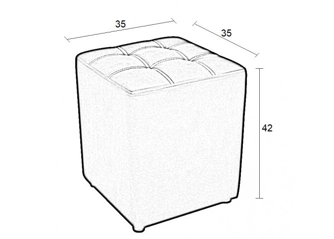 CUBE BLACK PU ΣΚΑΜΠΟ