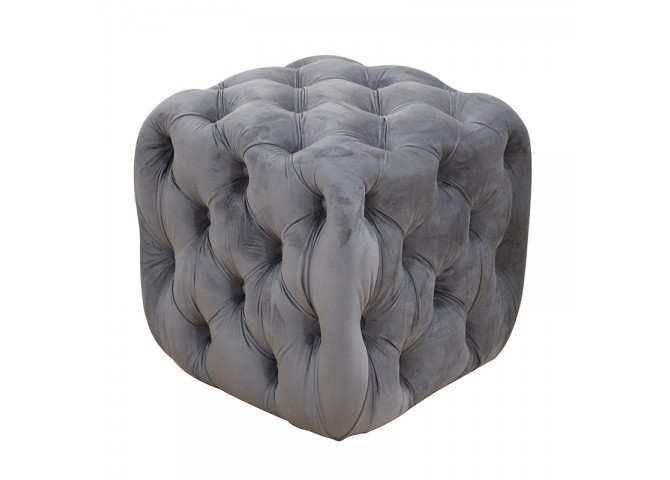 ASTRA ΣΚΑΜΠΟ GREY VELVET ΥΦΑΣΜΑ 45X45Χ45εκ.