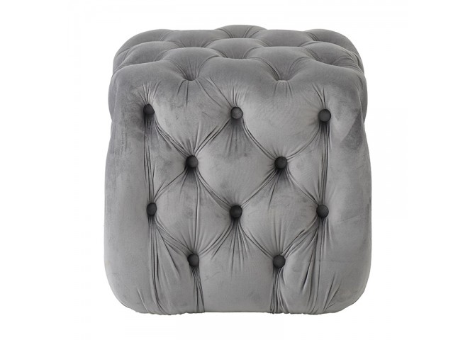 ASTRA ΣΚΑΜΠΟ GREY VELVET ΥΦΑΣΜΑ 45X45Χ45εκ.