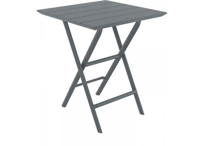 HELEN DARK GREY 60Χ60X74εκ. ΤΡΑΠΕΖΙ ΠΤΥΣ/ΝΟ ΠΟΛ/ΝΙΟΥ
