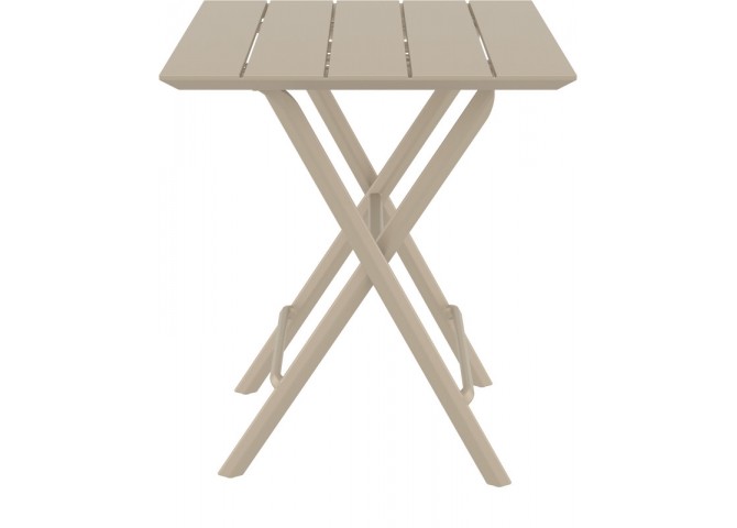 HELEN TAUPE 60Χ60X74εκ. ΤΡΑΠΕΖΙ ΠΤΥΣ/ΝΟ ΠΟΛ/ΝΙΟΥ
