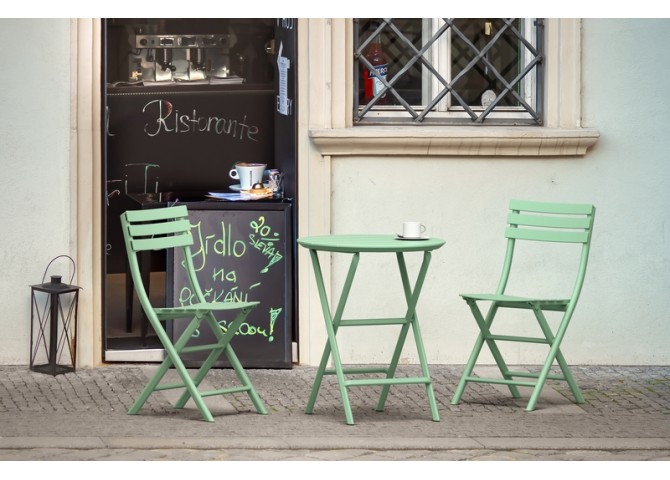 HELEN OPALINE GREEN Φ60X74εκ. ΤΡΑΠΕΖΙ ΠΤΥΣ/ΝΟ ΠΟΛ/ΝΙΟΥ