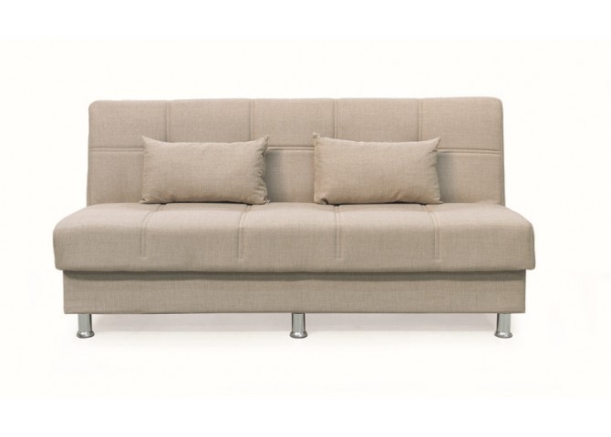 FELINA LIGHT BROWN ΥΦΑΣΜΑ 3ΘΕΣΙΟΣ ΚΑΝΑΠΕΣ/ΚΡΕΒΑΤΙ ΜΕ ΑΠΟΘ.ΧΩΡΟ 180X90εκ.