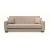 ROVER LIGHT BROWN ΥΦΑΣΜΑ 3ΘΕΣΙΟΣ ΚΑΝΑΠΕΣ/ΚΡΕΒΑΤΙ ΜΕ ΑΠΟΘ.ΧΩΡΟ 210X80εκ.