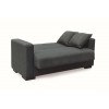 ROVER DARK GREY ΥΦΑΣΜΑ 2ΘΕΣΙΟΣ ΚΑΝΑΠΕΣ/ΚΡΕΒΑΤΙ ΜΕ ΑΠΟΘ.ΧΩΡΟ 150Χ80εκ.