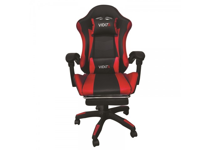 A6060 ΜΑΥΡΟ/ΚΟΚΚΙΝΟ ΠΟΛΥΘΡΟΝΑ GAMING/ΜΕ ΥΠΟΠΟΔΙΟ