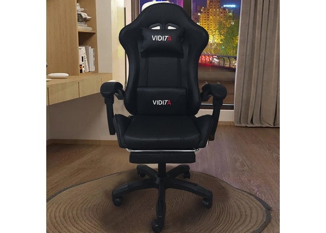 A6060 ΜΑΥΡΟ ΠΟΛΥΘΡΟΝΑ GAMING/ΜΕ ΥΠΟΠΟΔΙΟ