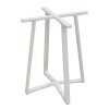BISTRO 60X60X72εκ. WHITE ΒΑΣΗ ΜΕΤΑΛΛΙΚΗ ΜΕ ΡΕΓ/ΡΟΥΣ